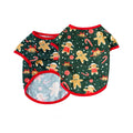 PetAffairs Green Gingerbread Man Xmas Shirt