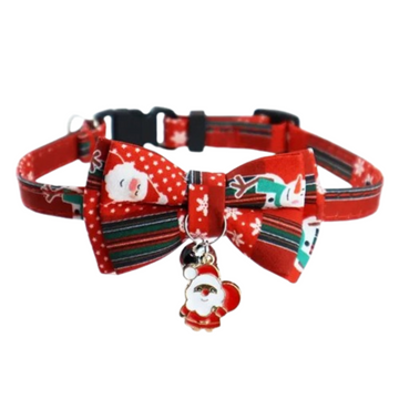 PetAffairs Adjustable Bows Christmas Collar