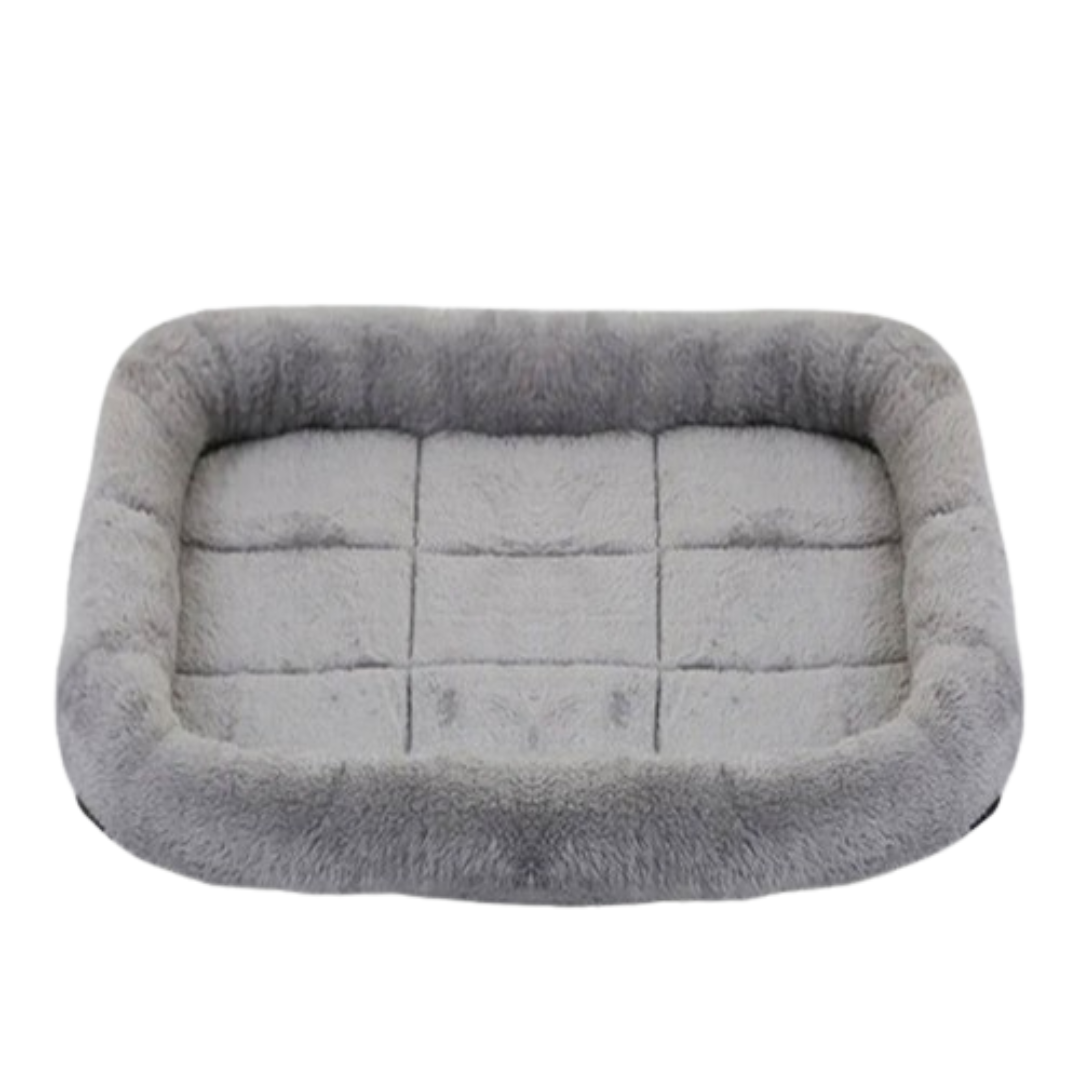 PetAffairs Plush Dog Bed with Calming Pad for Pets