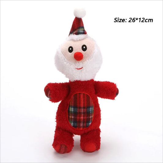 PetAffairs Molar Bite Resistant Christmas Vocal Plush Pet Toy