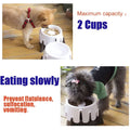 PetAffairs Adjustable Height 2-in-1 Slow Feeder Pet Bowl