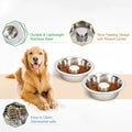 PetAffairs Stainless Steel Slow Feeder Dog Bowls