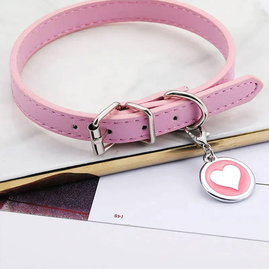 PetAffairs Customizable Pet Collar with Personalized Nameplate