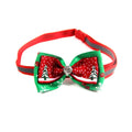 PetAffairs Adjustable Bow Tie Neck Strap Christmas Pet Collar