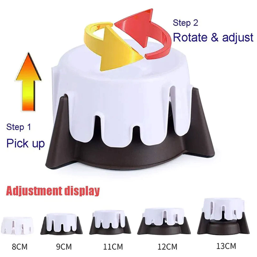 PetAffairs Adjustable Height 2-in-1 Slow Feeder Pet Bowl