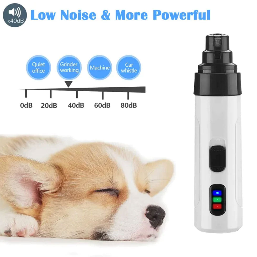 PetAffairs Quiet Rechargeable Nail Grinder Smart Pet Product