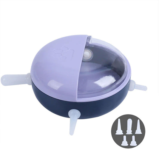 PetAffairs 4 Silicone Multi Nipples Milk Feeding Pet Bowl