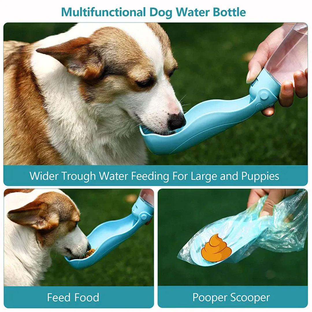 PetAffairs Portable Dog Water Bottle and Food Storage for Travel