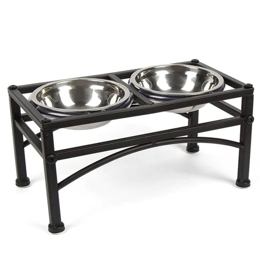 PetAffairs Raised Stainless Steel Dog Bowls with Antiskid Stand