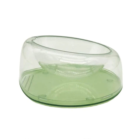 PetAffairs Tilted Raised Pet Bowl for Non-Spill Feeding