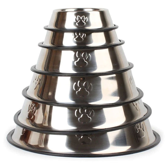 PetAffairs Stainless Steel Pet Bowl: Durable, Anti-Skid Feeder for Pet