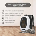 PetAffairs App Enabled 5V USB Portable Outlet Carrier Smart Backpack