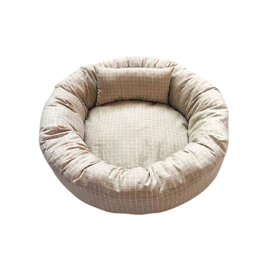 PetAffairs Pet Bed Plush Comfort with Waterproof Base