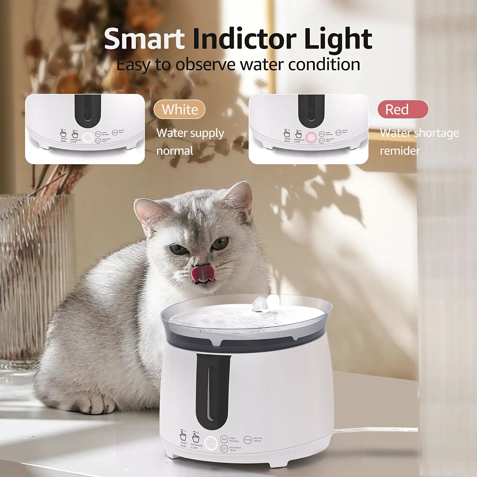 PetAffairs Wireless Pump Cat Water Fountain Smart Product