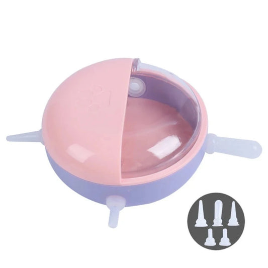 PetAffairs 4 Silicone Multi Nipples Milk Feeding Pet Bowl