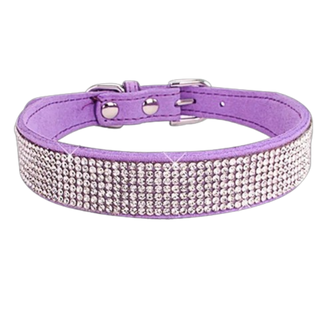 PetAffairs Sparkling Rhinestone Pet Collar