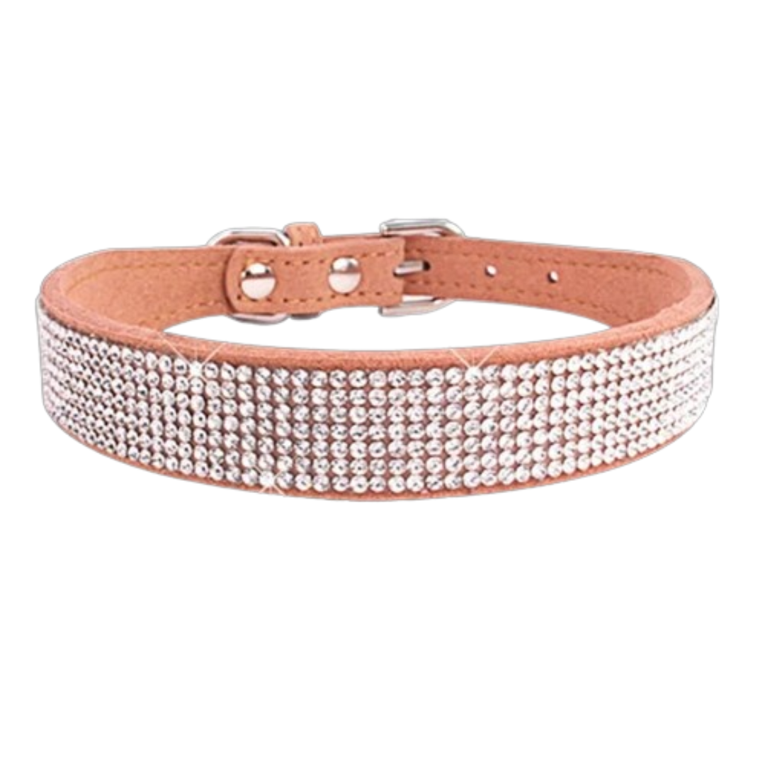 PetAffairs Sparkling Rhinestone Pet Collar