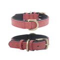 PetAffairs Timberwolf Leather Small Dog Collar