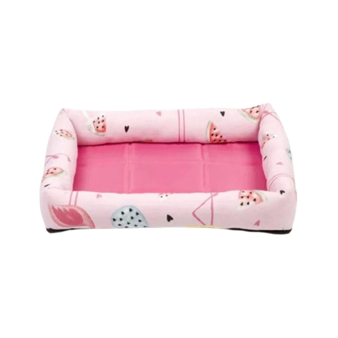 PetAffairs Sleep Cushion Summer Cartoon Print Pet Bed