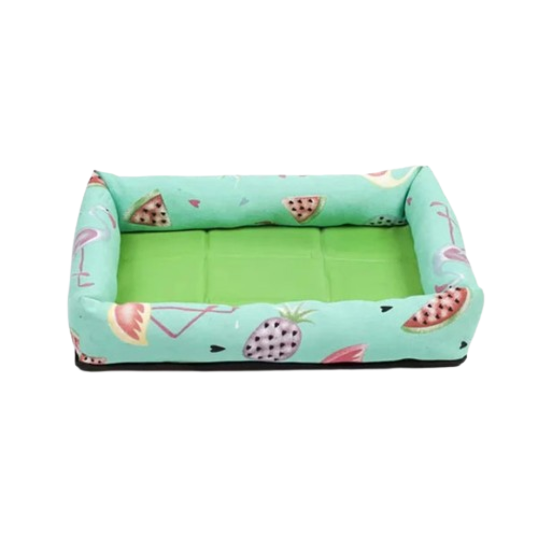 PetAffairs Sleep Cushion Summer Cartoon Print Pet Bed