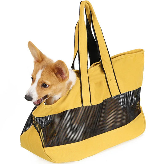 PetAffairs Canvas Pet Carrier Handbag