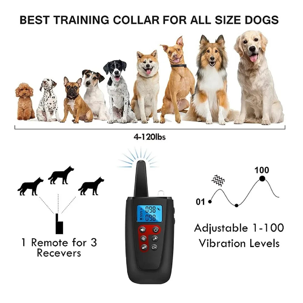 PetAffairs 33ft Range Vibrating Dog Training Collar