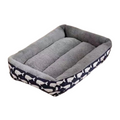 PetAffairs Waterproof and Cozy Soft Plush Square Pet Bed