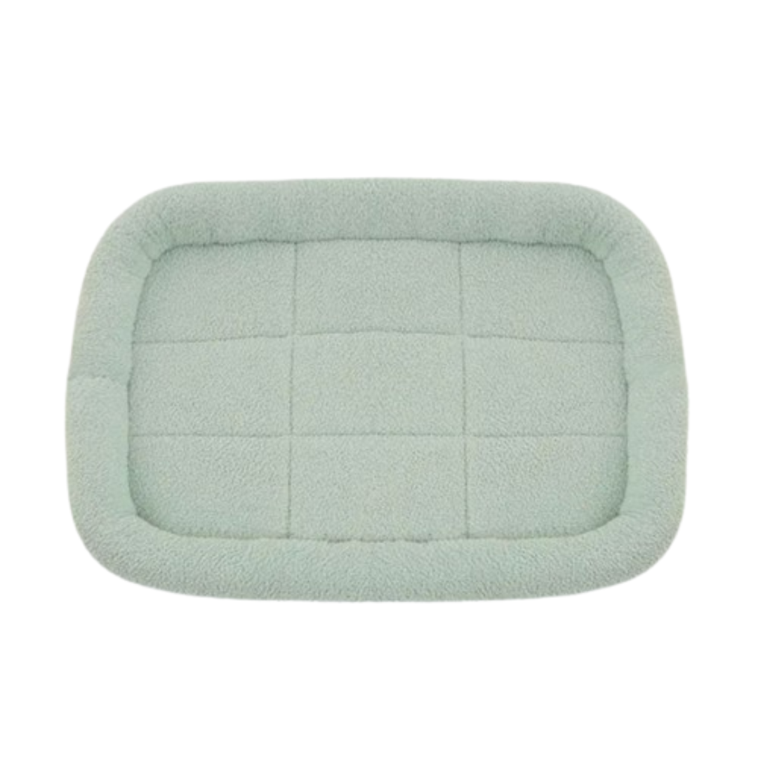 PetAffairs Plush Dog Bed with Calming Pad for Pets