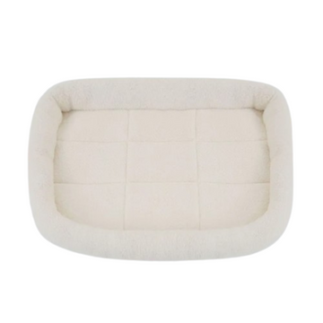 PetAffairs Plush Dog Bed with Calming Pad for Pets