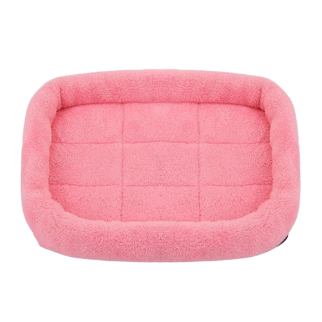 PetAffairs Plush Dog Bed with Calming Pad for Pets