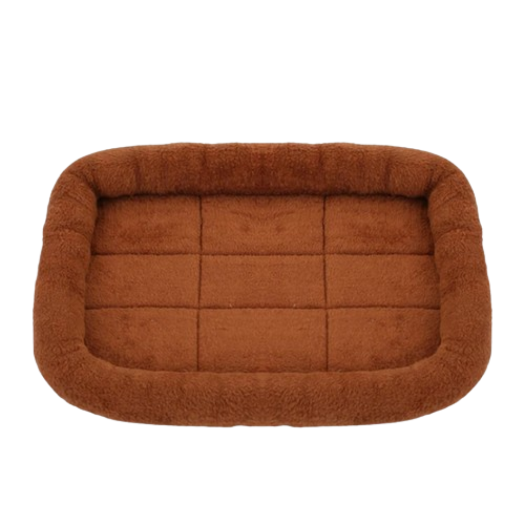 PetAffairs Plush Dog Bed with Calming Pad for Pets