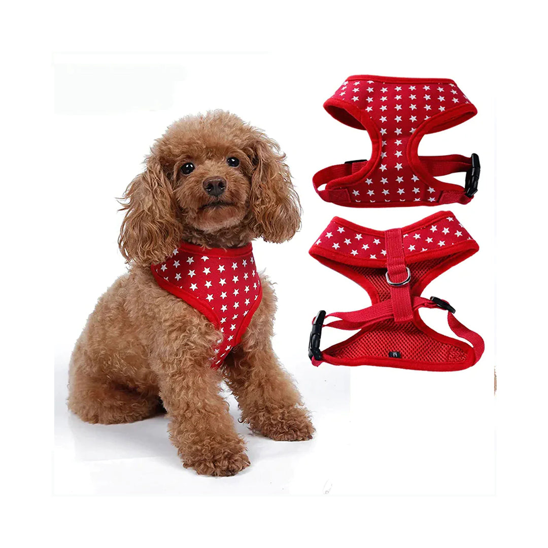 Polka Dot Pet Harness and Leash Set with Chic Style