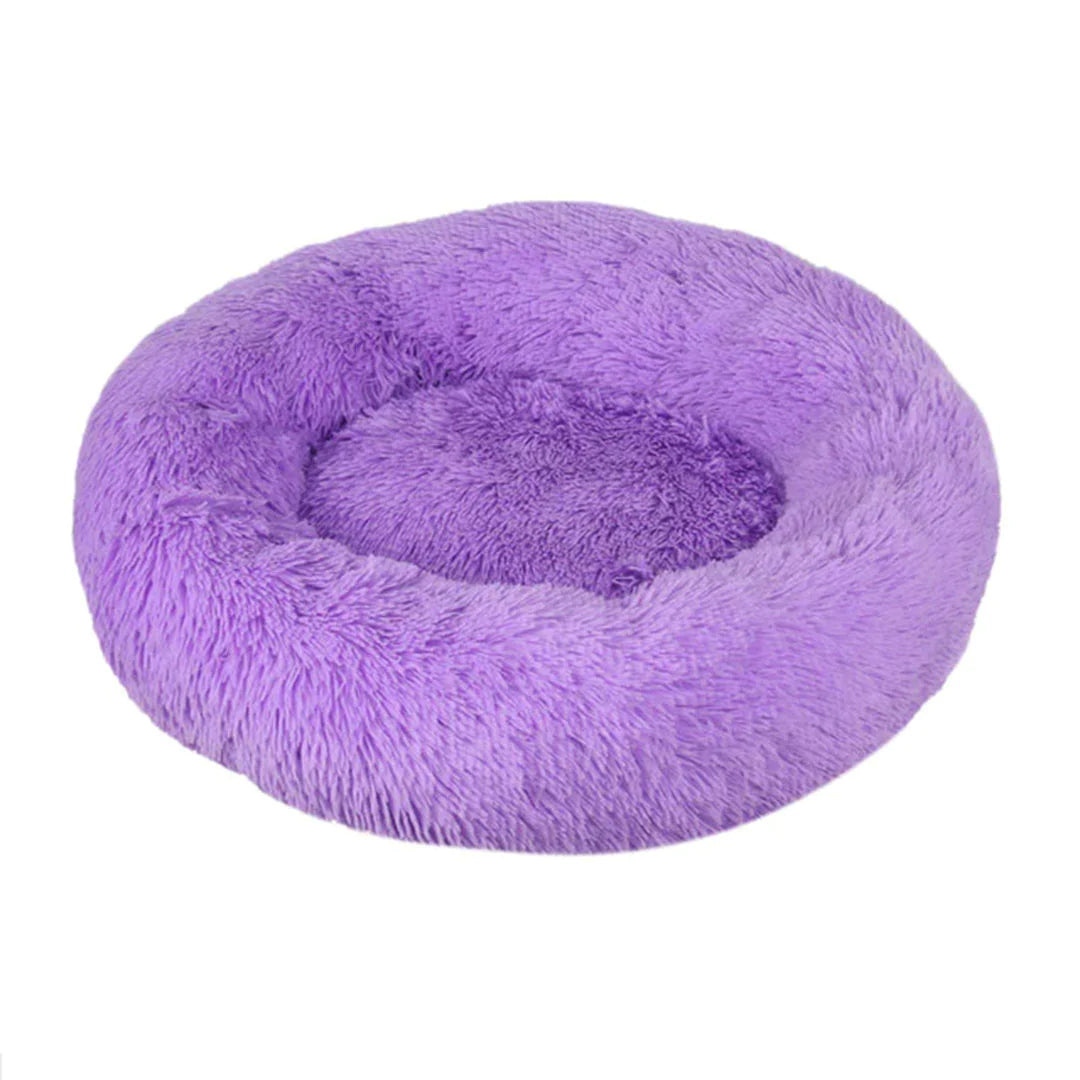 PetAffairs Washable Plush Donut Pet Bed