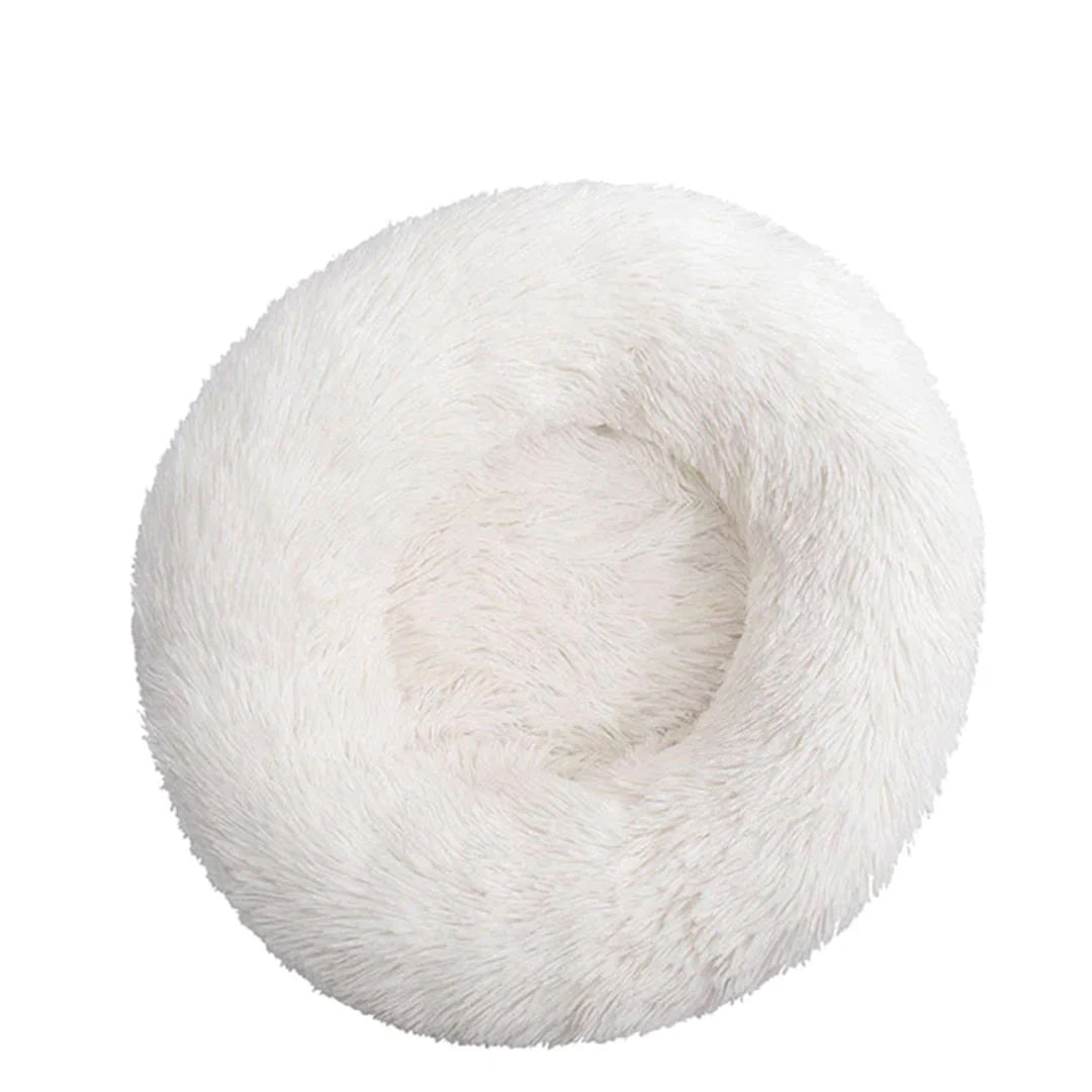 PetAffairs Washable Plush Donut Pet Bed