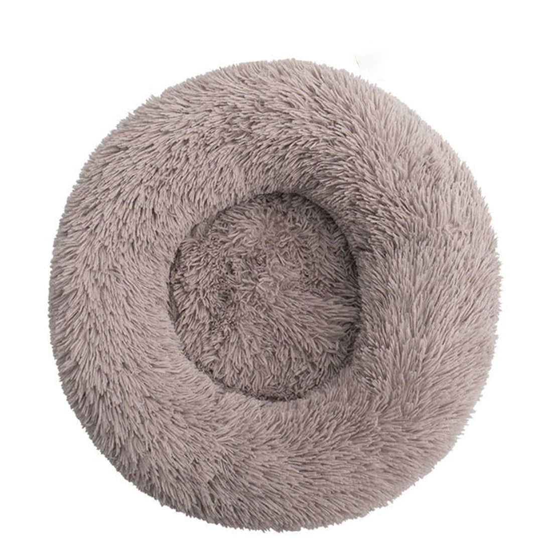 PetAffairs Washable Plush Donut Pet Bed