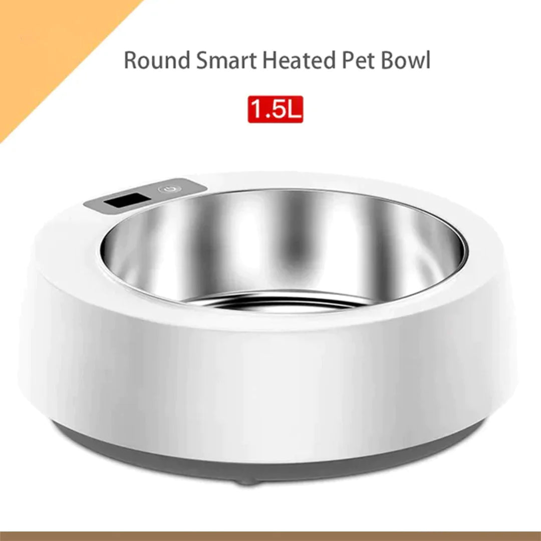 Stainless Steel Food and Water Heater Feeder Smart Pet Product