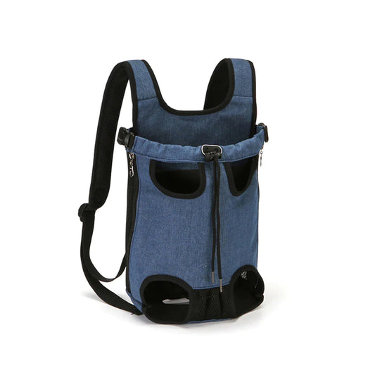 PetAffairs Denim Pet Carries And Backpack