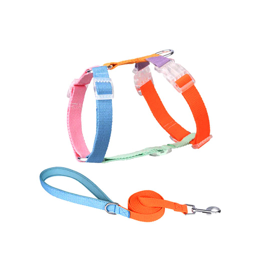 PetAffairs Dog Harness and Leash Set Nylon Pet Harness with Leash