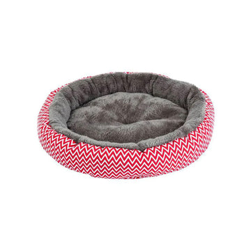 PetAffairs Round Winter Dog Bed for Pets