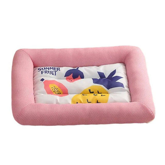 PetAffairs Summer Cooling Square Cushion Pet Bed