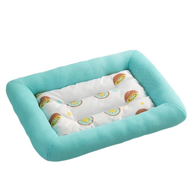 PetAffairs Summer Cooling Square Cushion Pet Bed