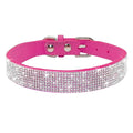 PetAffairs Rhinestone Adjustable Leather Collar for Pets