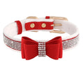 PerAffairs Crystal Pet Collar with Bowknot For Pets